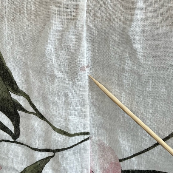 Lungo L’arno Revolve Made in Italy 100% Linen Floral MIDI Short Sleeve Dress M - Picture 14 of 14